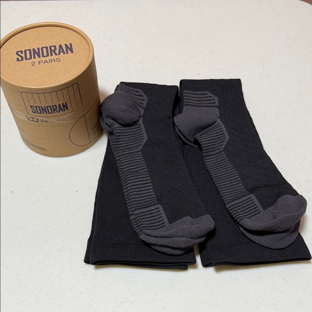Black Men's Club Compression Socks - 2 Pairs with box